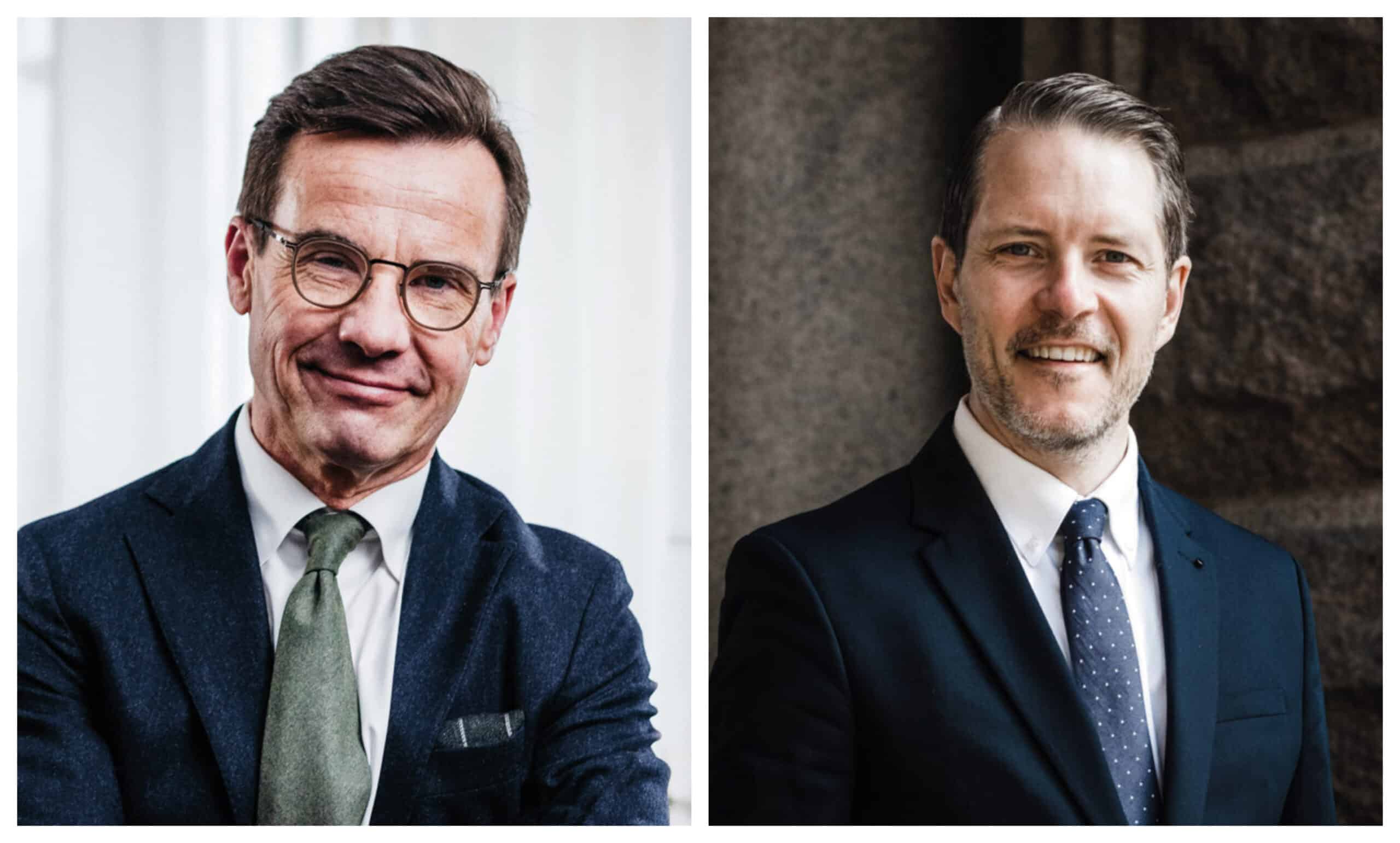 Ulf Kristersson och Lars Hjälmered