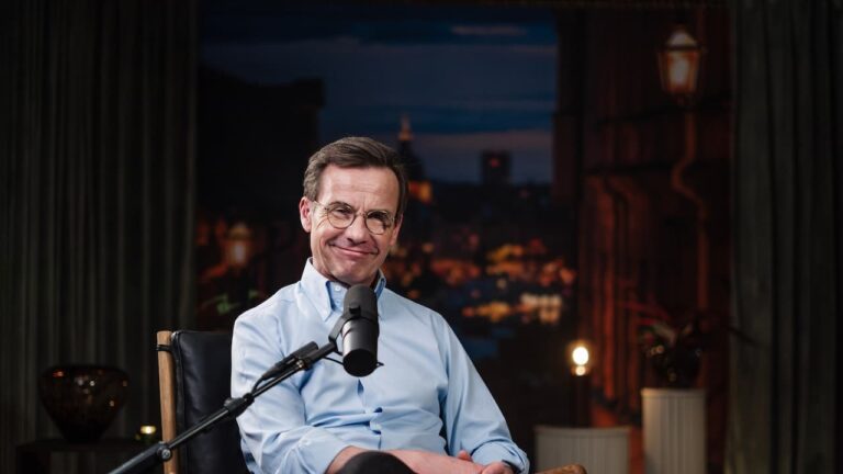 Statsministern Ulf Kristersson i podden Ring statsministern